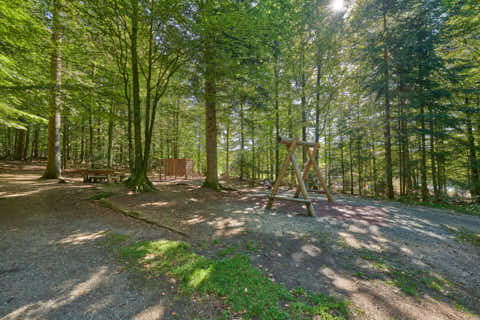 Gemeinde Spiegelau Landkreis Freyung-Grafenau Waldspielplatz (Dirschl Johann) Deutschland FRG